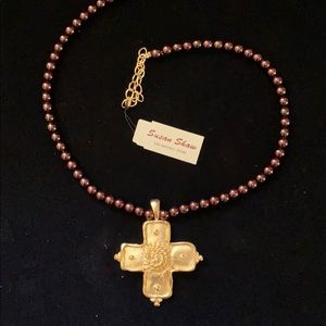 Susan Shaw Cross Necklace